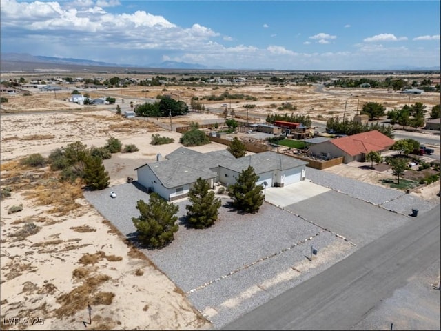 3451 Sagebrush Ave, Pahrump, NV 89048 - overview of rural landscape featuring a desert landscape and mountains