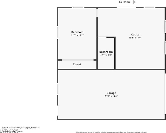 6980 W Meranto Ave, Las Vegas, NV 89178 - view of home floor plan