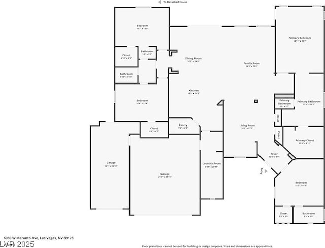 6980 W Meranto Ave, Las Vegas, NV 89178 - view of home floor plan