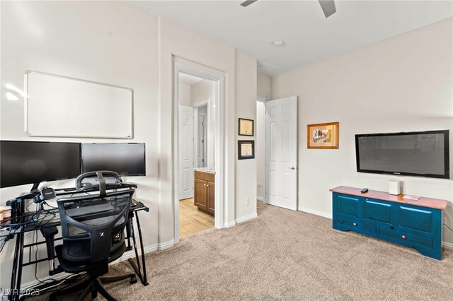 6980 W Meranto Ave, Las Vegas, NV 89178 - office area featuring light colored carpet and baseboards