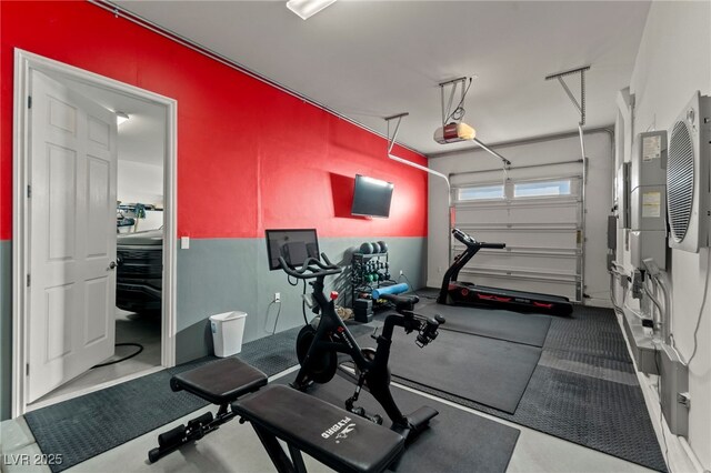 6980 W Meranto Ave, Las Vegas, NV 89178 - exercise area with a garage