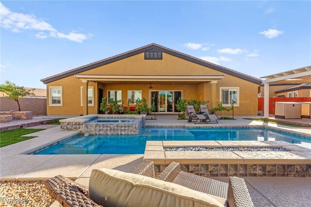 6980 W Meranto Ave, Las Vegas, NV 89178 - view of swimming pool featuring a patio and a pool with connected hot tub