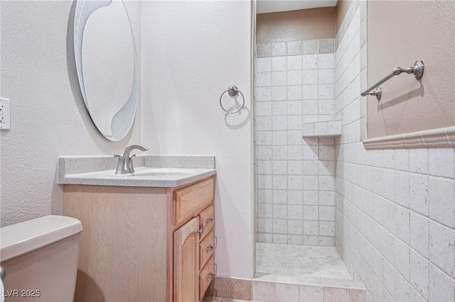 9111 W Stephen Ave, Las Vegas, NV 89149 - full bathroom with toilet, vanity, and a tile shower