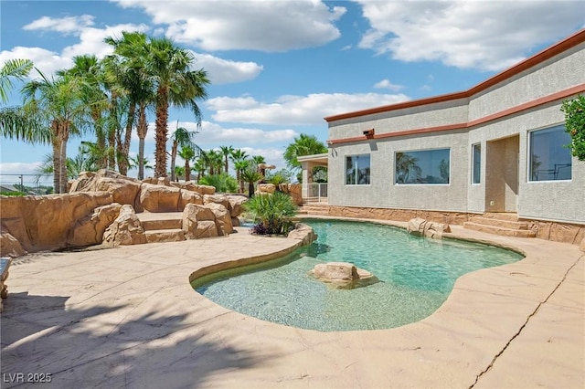 9111 W Stephen Ave, Las Vegas, NV 89149 - view of swimming pool with a patio and entry steps