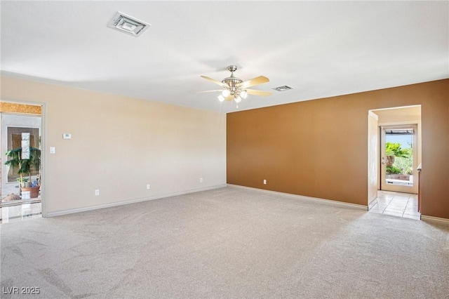 9111 W Stephen Ave, Las Vegas, NV 89149 - unfurnished room featuring light carpet, ceiling fan, and baseboards