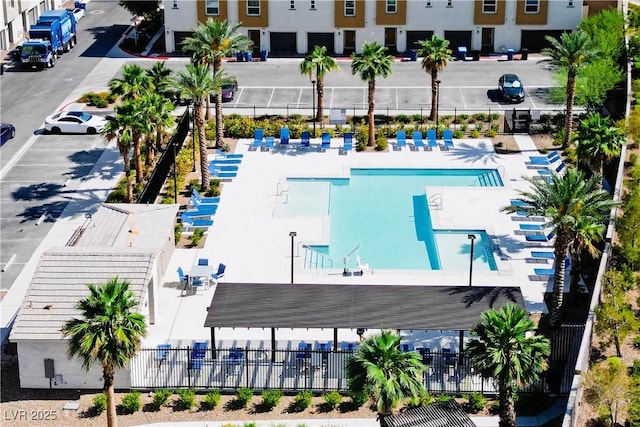3880 Enchanted Sky St, Las Vegas, NV 89129 - bird's eye view of a pool
