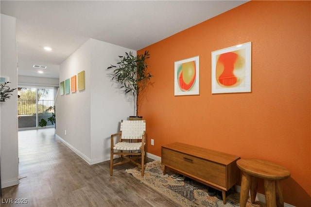 3880 Enchanted Sky St, Las Vegas, NV 89129 - sitting room featuring wood finished floors and recessed lighting