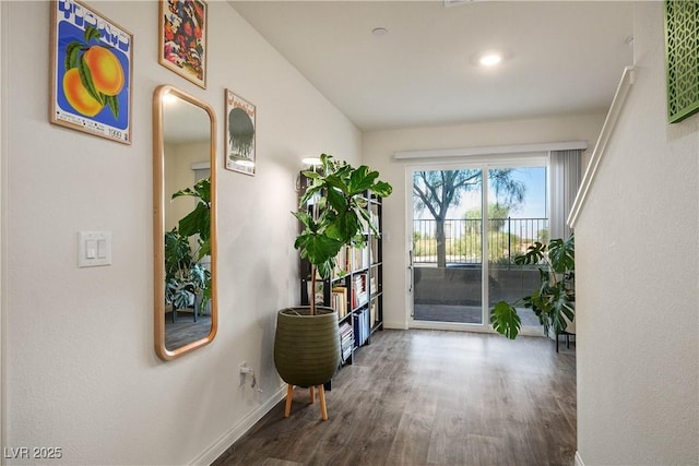 3880 Enchanted Sky St, Las Vegas, NV 89129 - corridor with wood finished floors