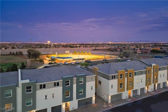 3880 Enchanted Sky St, Las Vegas, NV 89129 - aerial view at dusk