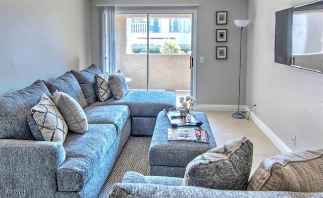 4200 S Valley View Blvd Unit 2081, Las Vegas, NV 89103 - tiled living area featuring baseboards