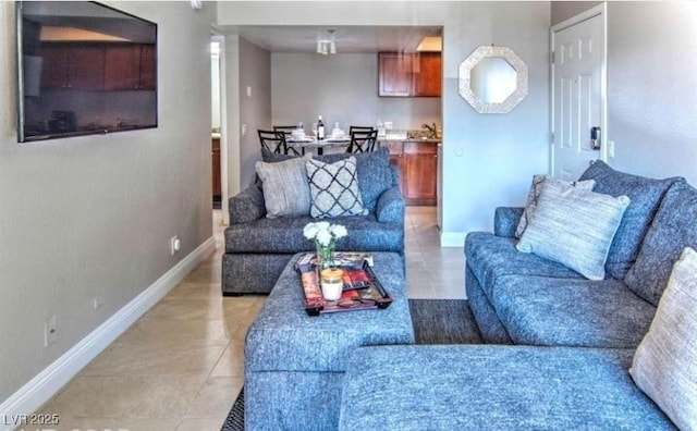 4200 S Valley View Blvd Unit 2081, Las Vegas, NV 89103 - living area featuring baseboards and light tile patterned floors