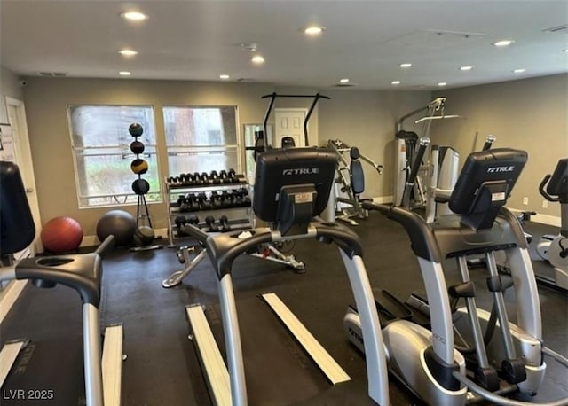 4200 S Valley View Blvd Unit 2081, Las Vegas, NV 89103 - workout area with recessed lighting