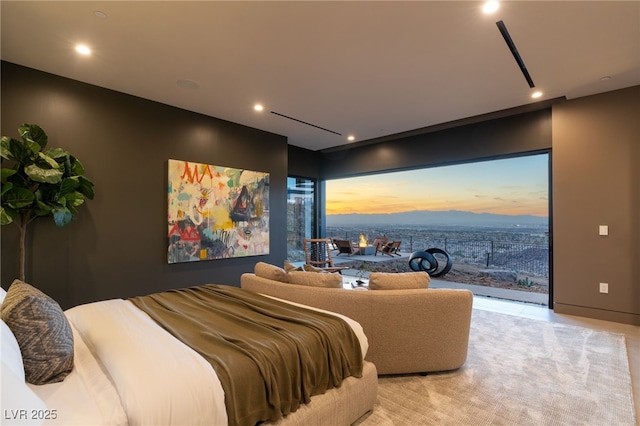 4 Horseshoe Rock Ct, Henderson, NV 89012 - bedroom with recessed lighting and access to outside