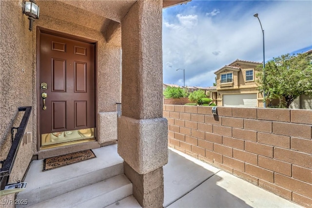 9005 Semillon St, Las Vegas, NV 89148 - property entrance featuring stucco siding