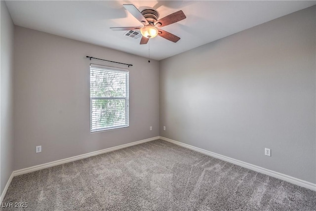 9005 Semillon St, Las Vegas, NV 89148 - spare room featuring carpet, baseboards, and a ceiling fan
