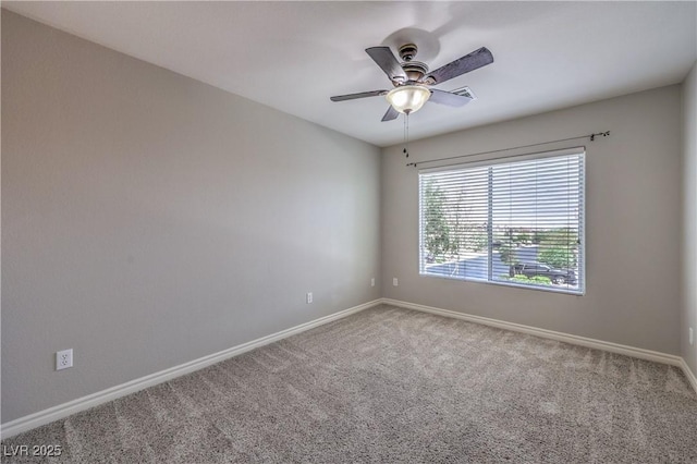9005 Semillon St, Las Vegas, NV 89148 - spare room with baseboards, carpet flooring, and ceiling fan