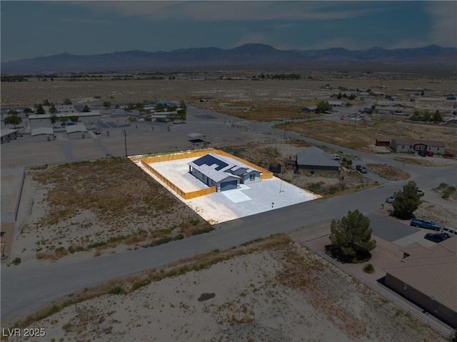 1500 E Laguna St, Pahrump, NV 89048 - view from above of property with a mountainous background and a desert landscape