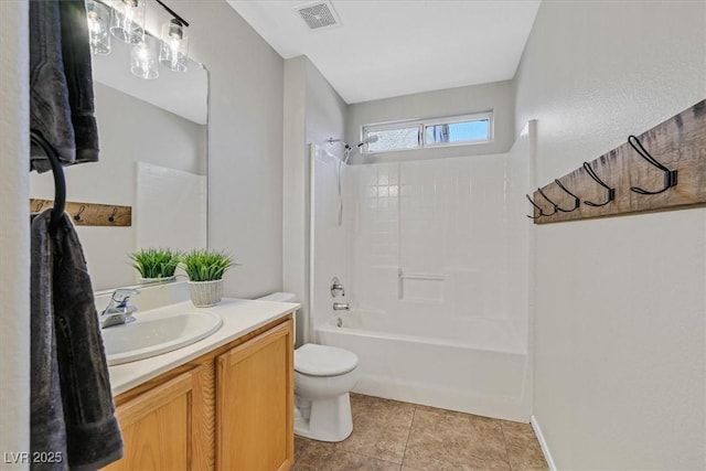 11022 Saint Rafael St, Las Vegas, NV 89141 - full bath with toilet, vanity, shower / washtub combination, and tile patterned flooring