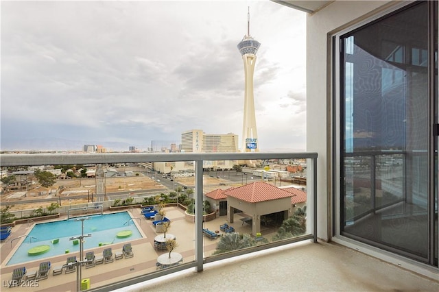 200 W Sahara Ave Unit 910, Las Vegas, NV 89102 - balcony with a city view