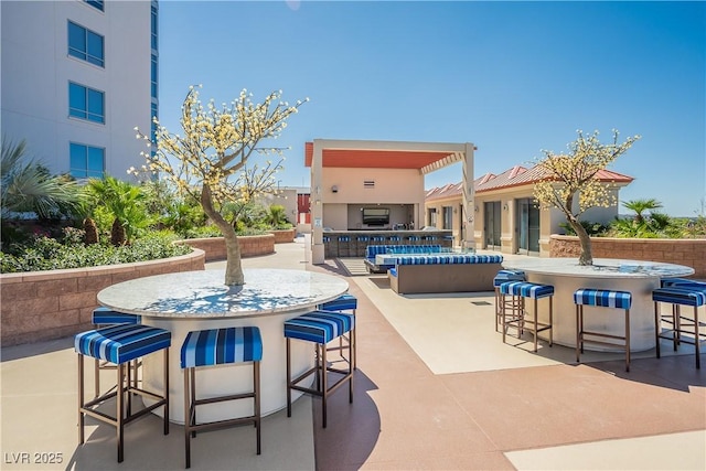 200 W Sahara Ave Unit 910, Las Vegas, NV 89102 - view of patio with exterior kitchen