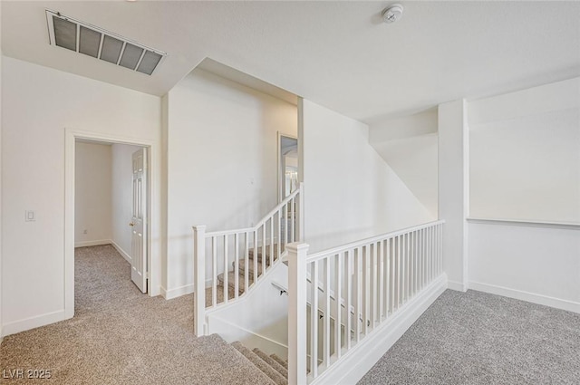 301 Lakewood Garden Dr, Las Vegas, NV 89148 - hallway with carpet flooring, an upstairs landing, and baseboards