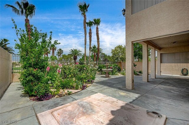 301 Lakewood Garden Dr, Las Vegas, NV 89148 - fenced backyard with a patio