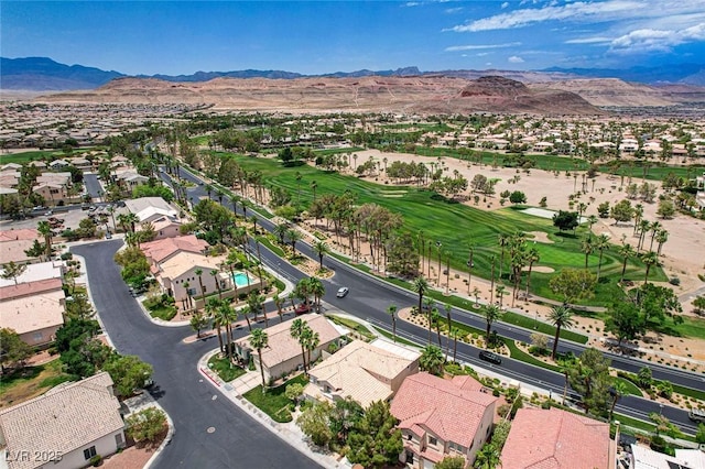 301 Lakewood Garden Dr, Las Vegas, NV 89148 - aerial perspective of suburban area with mountains and a golf course