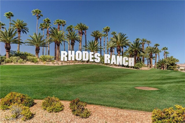 301 Lakewood Garden Dr, Las Vegas, NV 89148 - view of property's community featuring golf course view and a yard