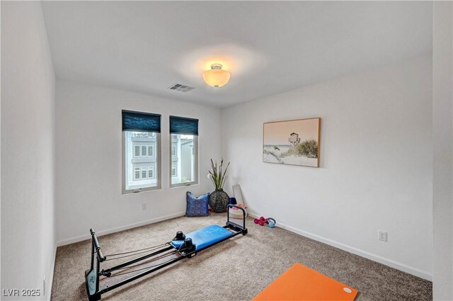 7756 Seville Estates Ct, Las Vegas, NV 89113 - workout room featuring carpet flooring