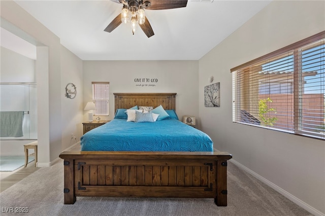 5375 E Ln Campana Dr, Pahrump, NV 89061 - carpeted bedroom with baseboards and ceiling fan