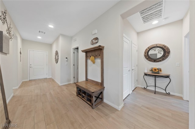 5375 E Ln Campana Dr, Pahrump, NV 89061 - hall with light wood-style floors and recessed lighting