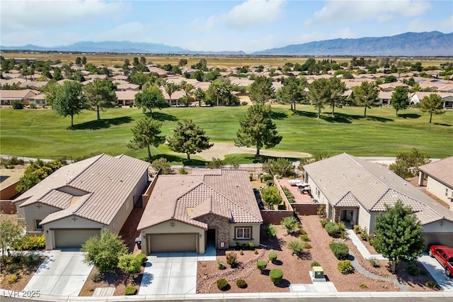 5375 E Ln Campana Dr, Pahrump, NV 89061 - aerial perspective of suburban area featuring a mountain backdrop