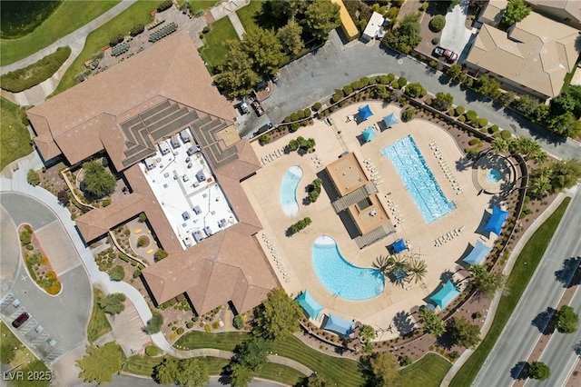 5375 E Ln Campana Dr, Pahrump, NV 89061 - drone / aerial view of a pool area