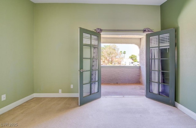 2212 Sunfish Dr Unit C, Henderson, NV 89014 - empty room with carpet, french doors, and baseboards
