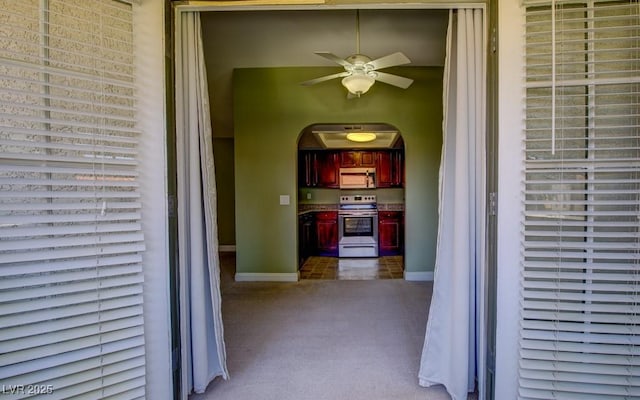 2212 Sunfish Dr Unit C, Henderson, NV 89014 - hall featuring arched walkways