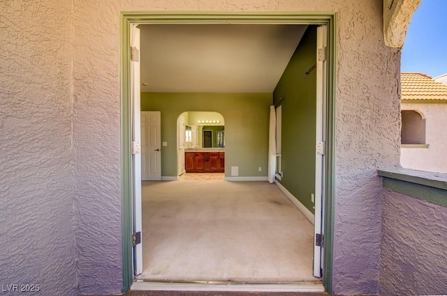 2212 Sunfish Dr Unit C, Henderson, NV 89014 - property entrance with stucco siding and a tile roof