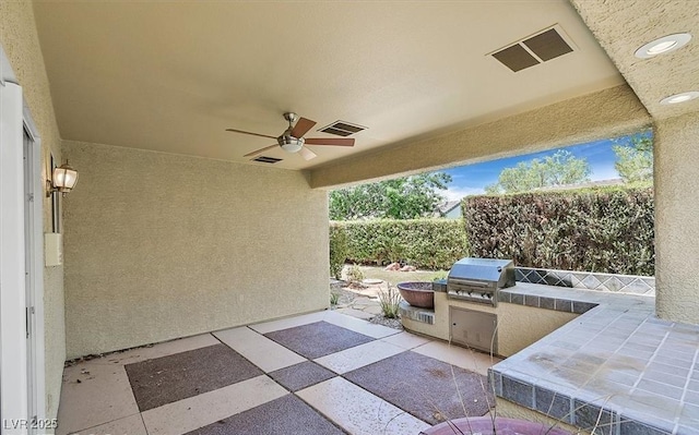 1941 Williamsport St, Henderson, NV 89052 - view of patio / terrace with ceiling fan