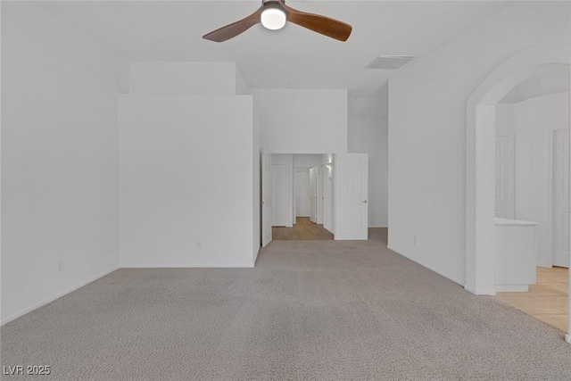 5808 Spinnaker Reach Ave, Las Vegas, NV 89130 - unfurnished room with light carpet and ceiling fan