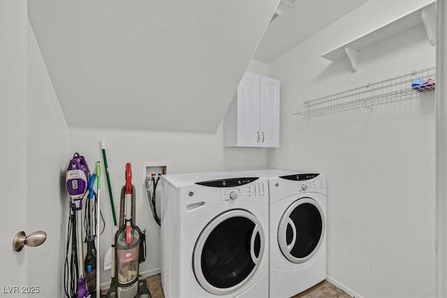 9105 White Eyes Ave, Las Vegas, NV 89143 - washroom featuring washing machine and dryer and cabinet space