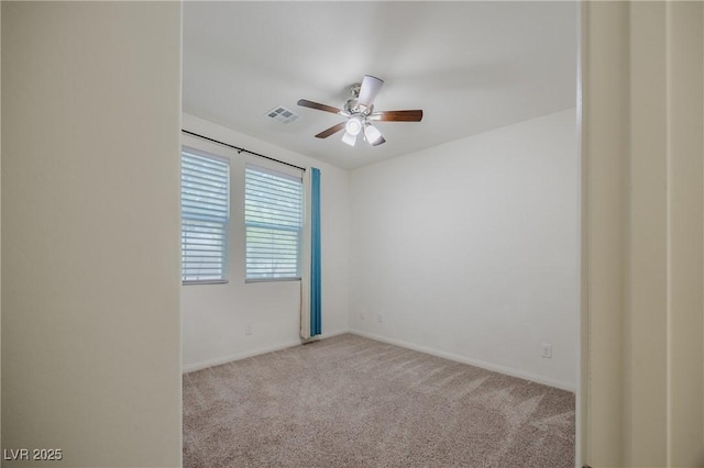 6403 Ava Ridge Ave, Las Vegas, NV 89141 - spare room featuring a ceiling fan, carpet flooring, and baseboards
