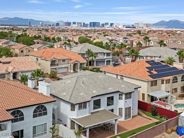 6639 Tranquil Seas Ct, Las Vegas, NV 89139 - aerial view of residential area featuring a mountain backdrop