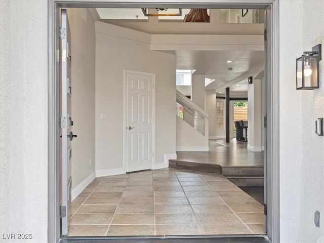 6639 Tranquil Seas Ct, Las Vegas, NV 89139 - foyer entrance with baseboards and tile patterned flooring