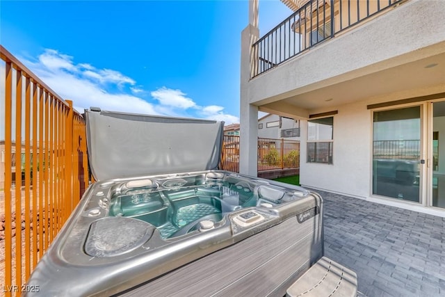1038 Delbrook Ave, Henderson, NV 89012 - deck featuring a hot tub