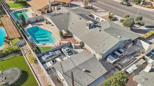 1912 Parkchester Dr, Las Vegas, NV 89108 - drone / aerial view of a pool area