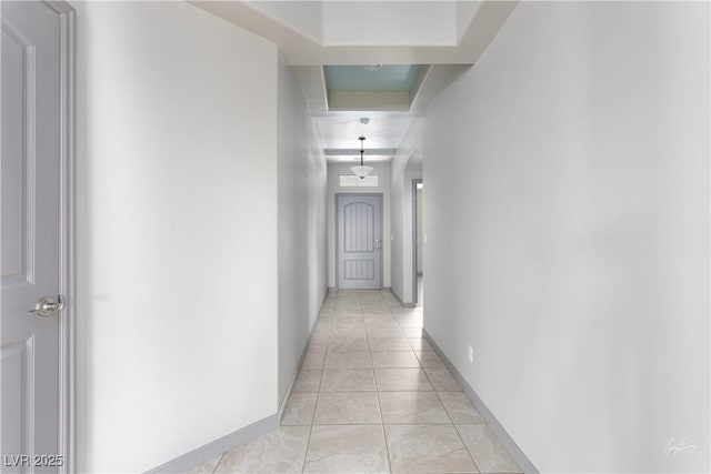 854 Santa Maria Way, Mesquite, NV 89027 - hallway with arched walkways and baseboards