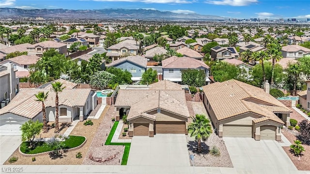 2558 Wiltshire Ave, Henderson, NV 89052 - aerial view of residential area with a mountain backdrop