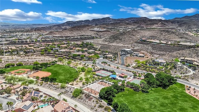 2558 Wiltshire Ave, Henderson, NV 89052 - aerial view of residential area featuring a mountainous background
