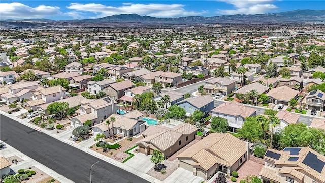 2558 Wiltshire Ave, Henderson, NV 89052 - aerial view of residential area with a mountainous background