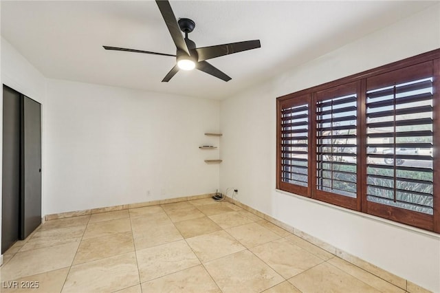 1251 Los Meadows Dr, Las Vegas, NV 89110 - spare room featuring a ceiling fan and tile patterned floors