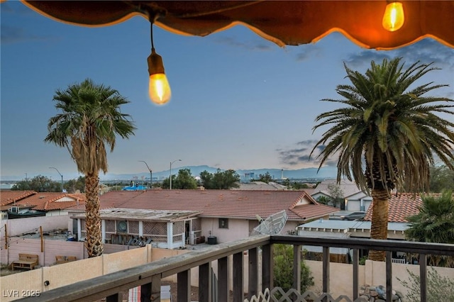 1251 Los Meadows Dr, Las Vegas, NV 89110 - balcony featuring a residential view